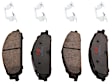 KIT-073024-4691 4-Wheel Set Front and Rear Brake Disc and Pad Kit, Cross-drilled and Slotted 5 Lugs Front-315 mm/Rear-329.95 mm Ceramic, Includes (2) Brake Pad Set and (4) Brake Disc