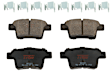 KIT-073024-4693 4-Wheel Set Front and Rear Brake Disc and Pad Kit, Cross-drilled and Slotted 5 Lugs Front-315 mm/Rear-329.95 mm Ceramic, Includes (2) Brake Pad Set and (4) Brake Disc