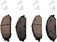 KIT-073024-4694 4-Wheel Set Front and Rear Brake Disc and Pad Kit, Cross-drilled and Slotted 5 Lugs Front-315 mm/Rear-329.95 mm Ceramic, Includes (2) Brake Pad Set and (4) Brake Disc