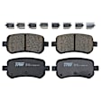 KIT-073024-4699 4-Wheel Set Front and Rear Brake Disc and Pad Kit, Plain Surface 5 Lugs Front-293.12 mm/Rear-315.98 mm Ceramic, Includes (2) Brake Pad Set and (4) Brake Disc