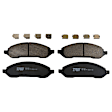 KIT-073024-4702 4-Wheel Set Front and Rear Brake Disc and Pad Kit, Plain Surface 5 Lugs Front-293.12 mm/Rear-315.98 mm Ceramic, Includes (2) Brake Pad Set and (4) Brake Disc