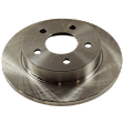 2002 Ford Mustang - 4-Wheel Set Front and Rear Brake Disc and Pad Kit, Plain Surface, 5 Lugs, Front-276 mm/Rear-266.95 mm, Ceramic, 4.6L 8Cyl,  Includes (4) Disc and (2) Pad Set