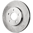 2005 Ford Mustang - 4-Wheel Set Front and Rear Brake Disc and Pad Kit, Plain Surface, 5 Lugs, Front-293.12 mm/Rear-299.97 mm, Ceramic, 4.0L 6Cyl,  Includes (4) Disc and (2) Pad Set