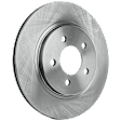 2005 Ford Mustang - 4-Wheel Set Front and Rear Brake Disc and Pad Kit, Plain Surface, 5 Lugs, Front-293.12 mm/Rear-299.97 mm, Ceramic, 4.0L 6Cyl,  Includes (4) Disc and (2) Pad Set