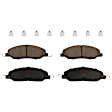 2005 Ford Mustang - 4-Wheel Set Front and Rear Brake Disc and Pad Kit, Plain Surface, 5 Lugs, Front-293.12 mm/Rear-299.97 mm, Ceramic, 4.0L 6Cyl,  Includes (4) Disc and (2) Pad Set
