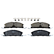 KIT-073024-4960 Front and Rear Brake Disc and Pad Kit, Plain Surface, 5 Lugs, Front and Rear-352.04 mm, Front-Ceramic/Rear-Semi-Metallic