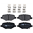 KIT-073024-4960 Front and Rear Brake Disc and Pad Kit, Plain Surface, 5 Lugs, Front and Rear-352.04 mm, Front-Ceramic/Rear-Semi-Metallic