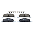 KIT-073024-4972 4-Wheel Set Front and Rear Brake Disc and Pad Kit, Cross-drilled and Slotted 5 Lugs Front-352 mm/Rear-345 mm Front-Ceramic/Rear-Semi-Metallic, Includes (4) Brake Disc and (2) Brake Pad Set