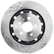 KIT-073024-5004 Front and Rear Brake Disc and Pad Kit, Plain Surface, 5 Lugs, Front and Rear-352.04 mm, Front-Ceramic/Rear-Semi-Metallic