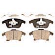 KIT-073024-5004 Front and Rear Brake Disc and Pad Kit, Plain Surface, 5 Lugs, Front and Rear-352.04 mm, Front-Ceramic/Rear-Semi-Metallic