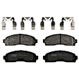 KIT-073024-5060 4-Wheel Set Brake Disc and Pad Kit, Plain Surface 5 Lugs Front-305.05 mm/Rear-295.15 mm Front-Semi-Metallic/Rear-Ceramic 4WD, Includes (4) Disc and (2) Pad Set