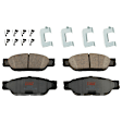KIT-073024-5117 4-Wheel Set Front and Rear Brake Disc and Pad Kit, Plain Surface 5 Lugs Front-299.97 mm/Rear-288.04 mm Semi-metallic, Includes (4) Brake Disc and (2) Brake Pad Set