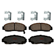 KIT-073024-515 4-Wheel Set Front and Rear Brake Disc and Pad Kit, Cross-drilled and Slotted 5 Lugs Front-299.97 mm/Rear-259.7 mm Ceramic, Includes (2) Brake Pad Set and (4) Brake Disc