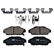 KIT-073024-5179 4-Wheel Set Front and Rear Brake Disc and Pad Kit, Plain Surface 4 Lugs Front-259.59 mm/Rear-260 mm Ceramic, Includes (4) Brake Disc and (2) Brake Pad Set