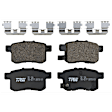KIT-073024-524 4-Wheel Set Front and Rear Brake Disc and Pad Kit, Plain Surface 5 Lugs Front-299.97 mm/Rear-281.69 mm Ceramic, Includes (4) Brake Disc and (2) Brake Pad Set