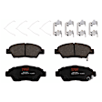 KIT-073024-5267 4-Wheel Set Front and Rear Brake Disc and Pad Kit, Plain Surface 5 Lugs Front-261.62 mm/Rear-259.59 mm Ceramic, Includes (4) Brake Disc and (2) Brake Pad Set