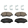 KIT-073024-5333 4-Wheel Set Front and Rear Brake Disc and Pad Kit, Cross-drilled and Slotted 5 Lugs Front-299.97 mm/Rear-312.93 mm Ceramic, Includes (4) Brake Disc and (2) Brake Pad Set