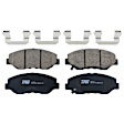 2006 Honda Pilot - 4-Wheel Set TRW Front and Rear Brake Disc and Pad Kit, Plain Surface, 5 Lugs, Ceramic