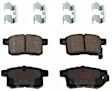 KIT-073024-536 4-Wheel Set Front and Rear Brake Disc and Pad Kit, Cross-drilled and Slotted 5 Lugs Front-299.97 mm/Rear-281.69 mm Ceramic, Includes (2) Brake Pad Set and (4) Brake Disc