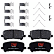 2016 Honda Pilot - 8-Piece Kit Front and Rear Brake Disc and Pad Kit, Plain Surface, 5 Lugs, Front-Ceramic/Rear-Semi-Metallic, 3.5L 6Cyl,  Includes (4) Brake Disc and (2) Brake Pad Set