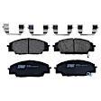 KIT-073024-5432 4-Wheel Set Front and Rear Brake Disc and Pad Kit, Plain Surface 5 Lugs Front-299.72 mm/Rear-281.69 mm Ceramic, Includes (4) Brake Disc and (2) Brake Pad Set