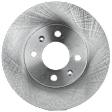 KIT-073024-5460 4-Wheel Set Brake Disc and Pad Kit, Plain Surface 4 Lugs Front-256.03 mm/Rear-261.87 mm Ceramic, Includes (4) Brake Disc and (2) Brake Pad Set