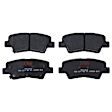2018 Kia Rio - 4-Wheel Set Front and Rear Brake Disc and Pad Kit, Plain Surface, 4 Lugs, Front-279.91 mm/Rear-261.87 mm, Ceramic, 1.6L 4Cyl, Includes (4) Disc and (2) Pad Set