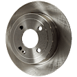 2018 Kia Rio - 4-Wheel Set Front and Rear Brake Disc and Pad Kit, Plain Surface, 4 Lugs, Front-279.91 mm/Rear-261.87 mm, Ceramic, 1.6L 4Cyl, Includes (4) Disc and (2) Pad Set