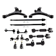 14-Piece Kit Suspension Kit Includes (2) Ball Joint, (4) Control Arm, (4) Sway Bar Link, and (4) Tie Rod End