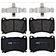 KIT-073024-5678 4-Wheel Set Front and Rear Brake Disc and Pad Kit, Plain Surface 5 Lugs Front-329.95 mm/Rear-313.94 mm Semi-metallic, Includes (4) Brake Disc and (2) Brake Pad Set