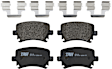 KIT-073024-574 4-Wheel Set Front and Rear Brake Disc and Pad Kit, Plain Surface 5 Lugs Front-311.91 mm/Rear-281.94 mm Semi-metallic, Includes (4) Brake Disc and (2) Brake Pad Set