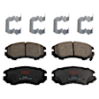 KIT-073024-5811 4-Wheel Set Front and Rear Brake Disc and Pad Kit, Cross-drilled and Slotted 5 Lugs Front-300 mm/Rear-282.96 mm Ceramic, Includes (4) Brake Disc and (2) Brake Pad Set