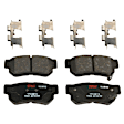 KIT-073024-5811 4-Wheel Set Front and Rear Brake Disc and Pad Kit, Cross-drilled and Slotted 5 Lugs Front-300 mm/Rear-282.96 mm Ceramic, Includes (4) Brake Disc and (2) Brake Pad Set