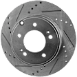 KIT-073024-5811 4-Wheel Set Front and Rear Brake Disc and Pad Kit, Cross-drilled and Slotted 5 Lugs Front-300 mm/Rear-282.96 mm Ceramic, Includes (4) Brake Disc and (2) Brake Pad Set
