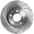 KIT-073024-5844 4-Wheel Set Front and Rear Brake Disc and Pad Kit, Cross-drilled and Slotted 5 Lugs Front-300 mm/Rear-282.96 mm Ceramic, Includes (4) Brake Disc and (2) Brake Pad Set