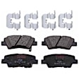 KIT-073024-5891 Front and Rear Brake Disc and Pad Kit, Plain Surface 5 Lugs Ceramic