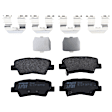 KIT-073024-5926 Front and Rear Brake Disc and Pad Kit, Plain Surface, 5 Lugs, Front-299.97 mm/Rear-282.96 mm, Front-Ceramic/Rear-Semi-Metallic