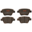 KIT-073024-594 Front and Rear Brake Disc and Pad Kit, Plain Surface, 5 Lugs, Front-311.91 mm/Rear-281.94 mm, Front-Semi-Metallic/Rear-Ceramic