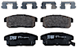 2003 Nissan Maxima - 4-Wheel Set Front and Rear Brake Disc and Pad Kit, Plain Surface, 5 Lugs, Front-295.91 mm/Rear-277.62 mm, Front-Ceramic/Rear-Semi-Metallic, 3.5L 6Cyl, Includes (4) Disc and (2) Pad Set