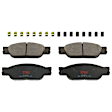 KIT-073024-6118 4-Wheel Set Front and Rear Brake Disc and Pad Kit, Plain Surface 5 Lugs Front-299.97 mm/Rear-288.04 mm Semi-metallic, Includes (4) Brake Disc and (2) Brake Pad Set