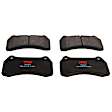 KIT-073024-6119 4-Wheel Set Front and Rear Brake Disc and Pad Kit, Plain Surface 5 Lugs Front-299.97 mm/Rear-288.04 mm Semi-metallic, Includes (4) Brake Disc and (2) Brake Pad Set