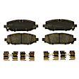 KIT-073024-6492 4-Wheel Set Front and Rear Brake Disc and Pad Kit, Plain Surface 5 Lugs Front-330 mm/Rear-342 mm Ceramic, Includes (2) Brake Pad Set and (4) Brake Disc