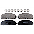 KIT-073024-6496 4-Wheel Set Front and Rear Brake Disc and Pad Kit, Plain Surface 5 Lugs Front-330 mm/Rear-342 mm Ceramic, Includes (2) Brake Pad Set and (4) Brake Disc