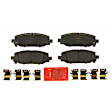 KIT-073024-6497 4-Wheel Set Front and Rear Brake Disc and Pad Kit, Plain Surface 5 Lugs Front-330 mm/Rear-342 mm Ceramic, Includes (2) Brake Pad Set and (4) Brake Disc