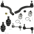 8-Piece Kit Front, Driver and Passenger Side Suspension Kit, Includes (4) Ball Joint, (2) Sway Bar Link, and (2) Tie Rod End
