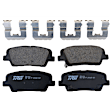 KIT-073024-6697 4-Wheel Set Front and Rear Brake Disc and Pad Kit, Plain Surface 5 Lugs Front-320.04 mm/Rear-302 mm Ceramic, Includes (4) Brake Disc and (2) Brake Pad Set
