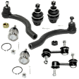 8-Piece Kit Front, Driver and Passenger Side Suspension Kit, Includes (4) Ball Joint, (2) Sway Bar Link, and (2) Tie Rod End