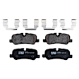 KIT-073024-6830 4-Wheel Set Front and Rear Brake Disc and Pad Kit, Plain Surface 5 Lugs Front-337.06 mm/Rear-350.01 mm Semi-metallic, Includes (4) Brake Disc and (2) Brake Pad Set