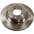 KIT-073024-6830 4-Wheel Set Front and Rear Brake Disc and Pad Kit, Plain Surface 5 Lugs Front-337.06 mm/Rear-350.01 mm Semi-metallic, Includes (4) Brake Disc and (2) Brake Pad Set