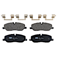 KIT-073024-6834 4-Wheel Set Front and Rear Brake Disc and Pad Kit, Plain Surface 5 Lugs Front-337.06 mm/Rear-350.01 mm Semi-metallic, Includes (4) Brake Disc and (2) Brake Pad Set